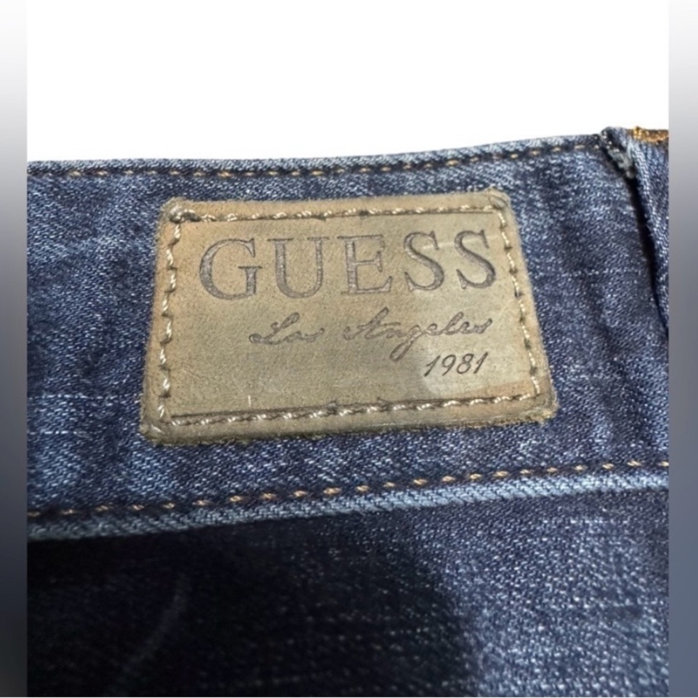 Women’s Original GUESS? Jeans Dark Wash Y2K Daredevil Boot Size 26 EUC